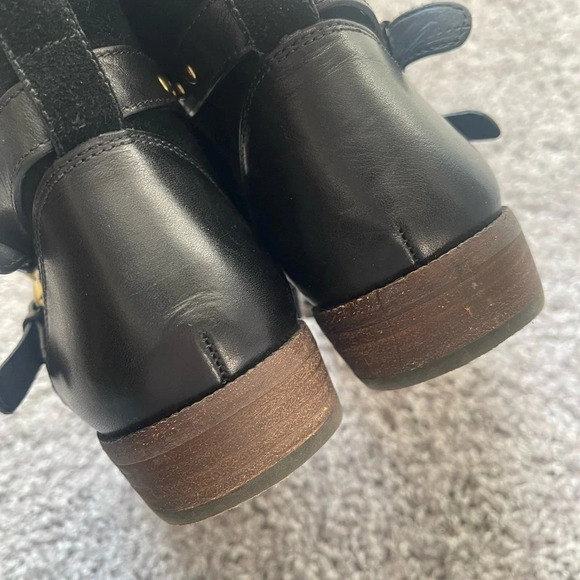 COACH | Lilliana Black Gold Stud Boots - Picture 8 of 10